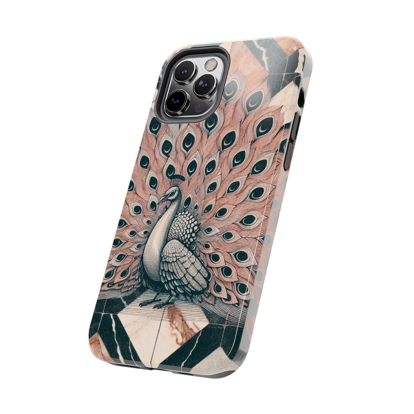 Peacock Tough Phone Case | Stylish & Durable Artwork - for iPhone