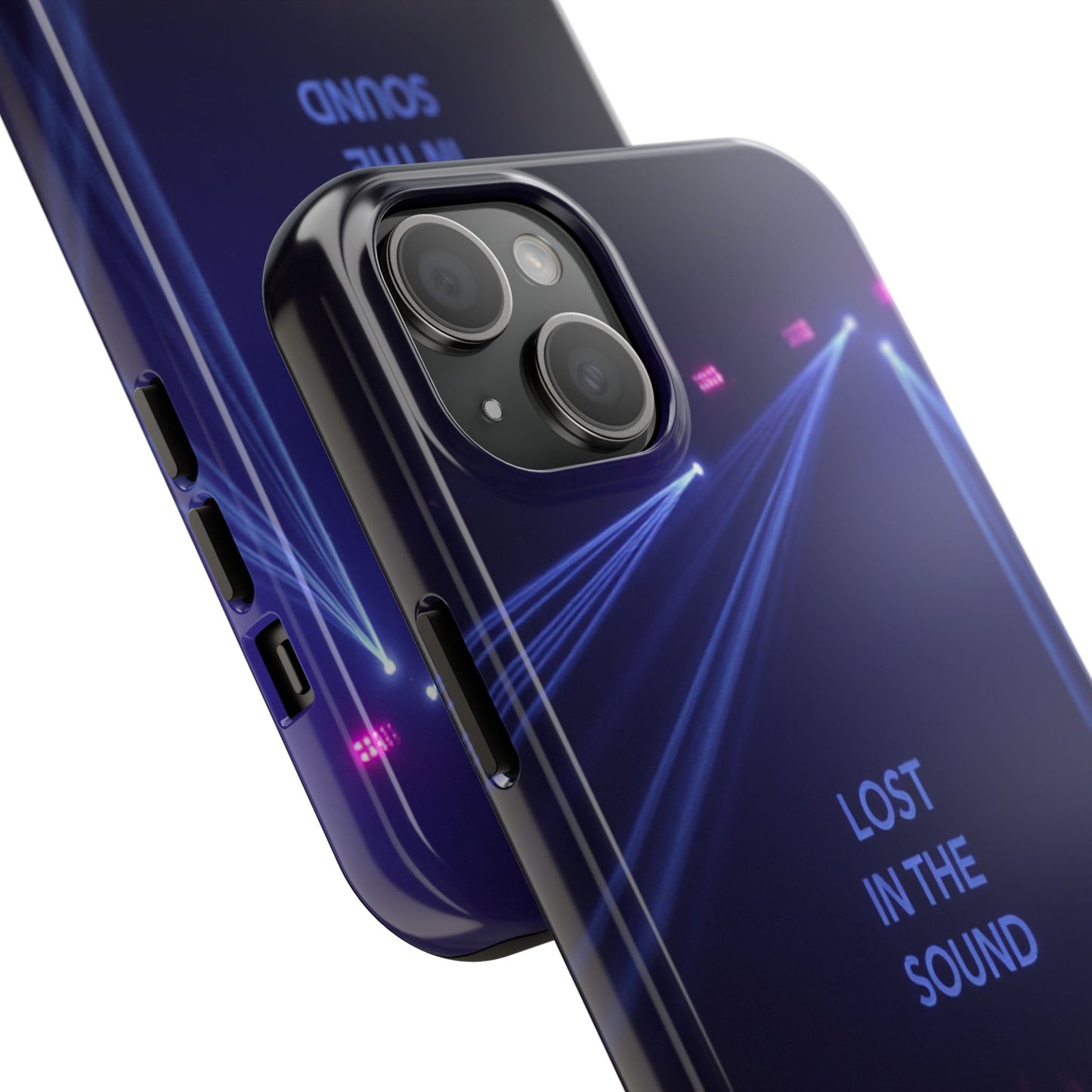 Vibrant Tough Phone Case - 'Lost in the Sound' Design for Music Lovers