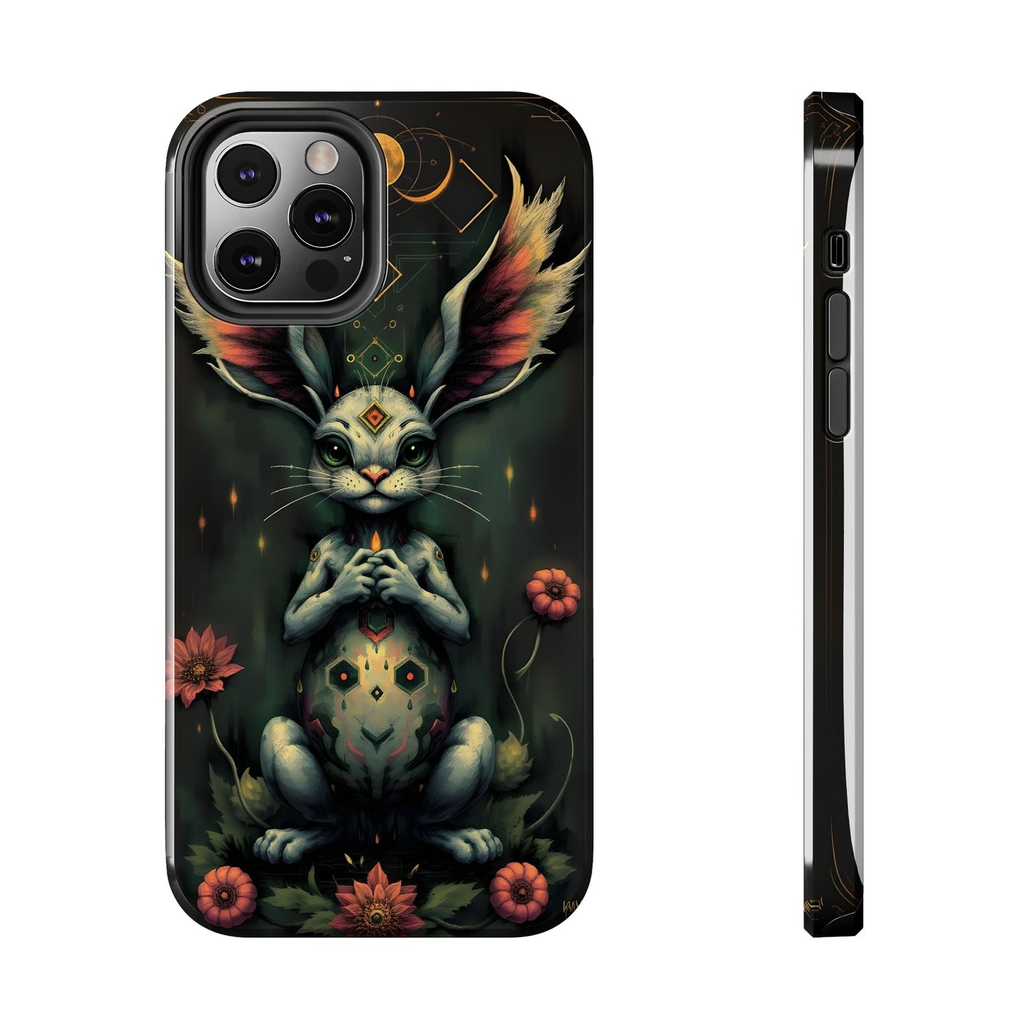 Artistic Rabbit Phone Cases - Unique and Durable Design of Mystical Bunny - for iPhone