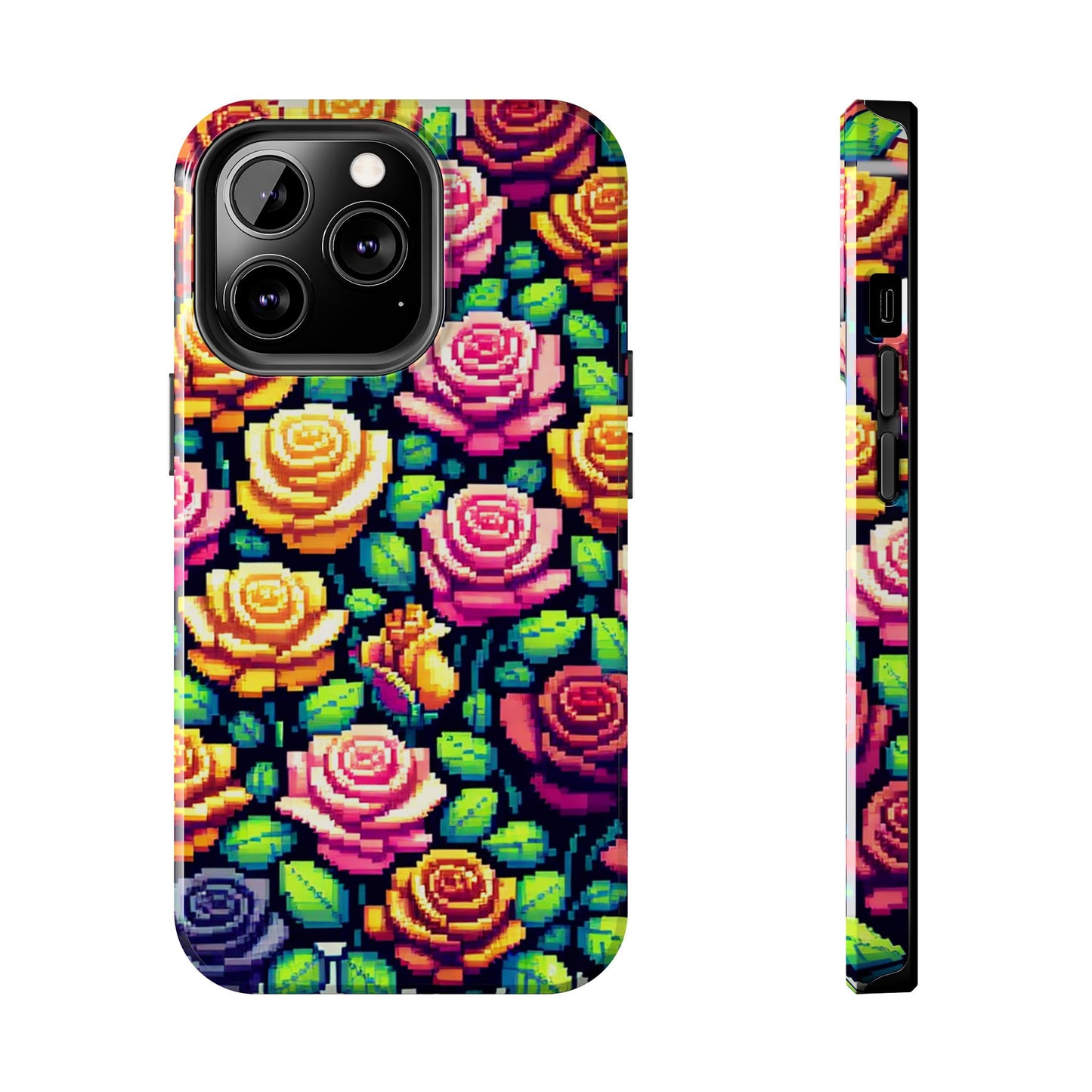 Vibrant Floral Tough Phone Case - Stylish Protection for Flower Lovers