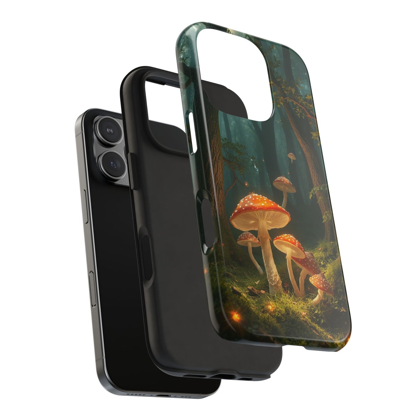 Whimsical Mushroom Tough Phone Case - Forest Fantasy Design