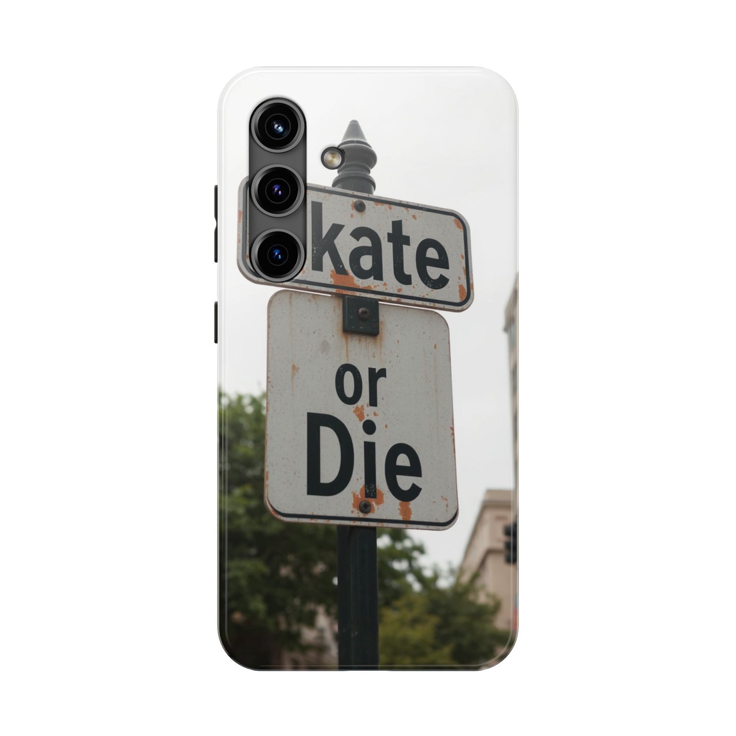 Skate or Die Tough Phone Case - Durable Protection for Skaters