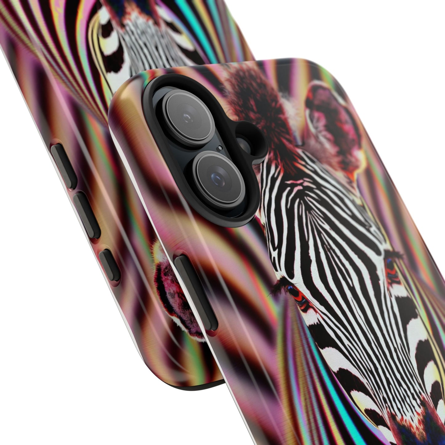 Vibrant Zebra Tough Phone Case - Unique Animal Design for Wild Spirit