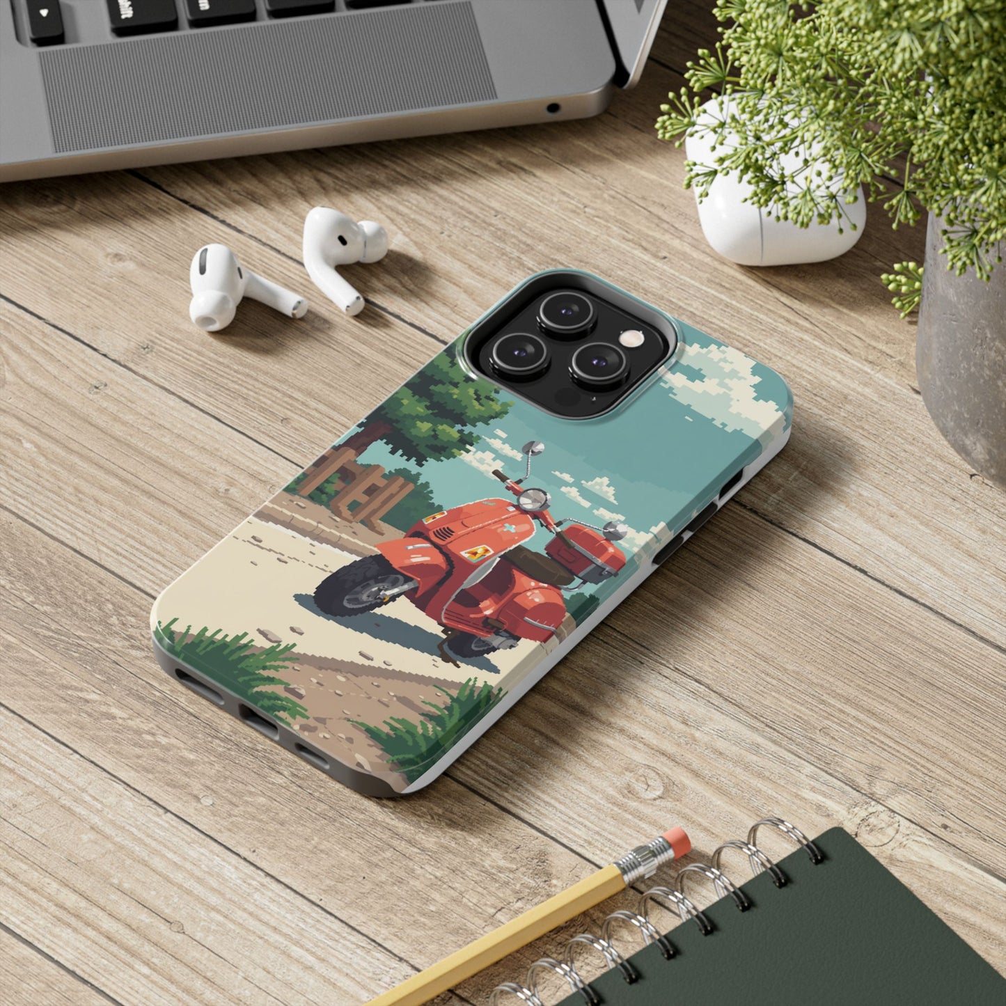 Retro Scooter Phone Case - Tough & Stylish Protection