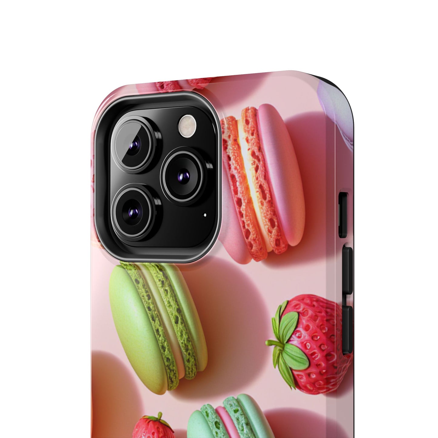 Macaron-Inspired Tough Phone Cases - Colorful Sweet Design - for iPhone