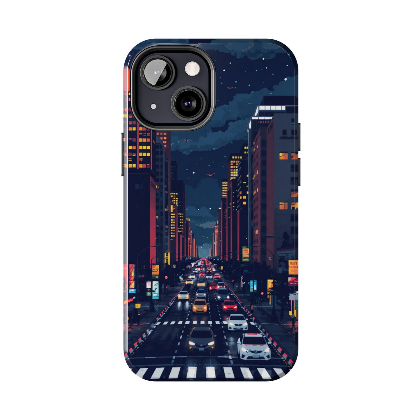 Urban Nightlife Tough Phone Case - Durable & Stylish Protection