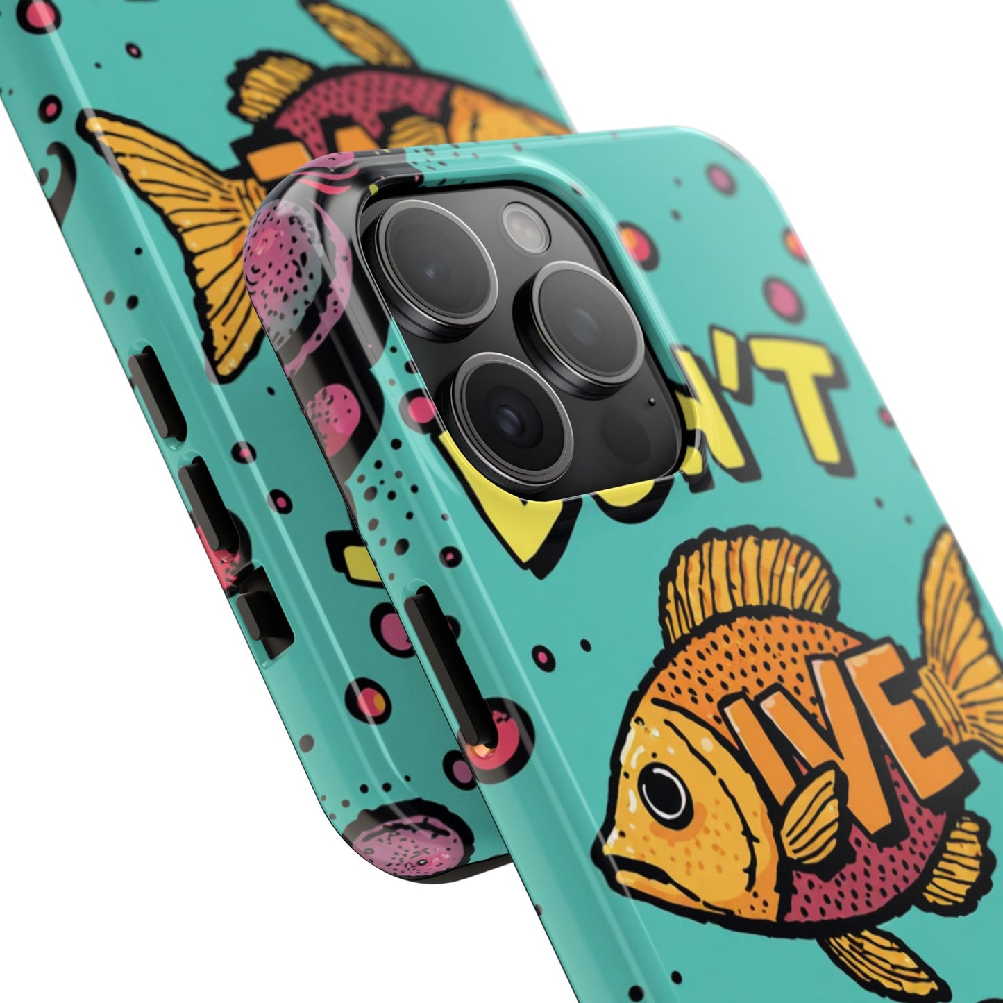 Catchy Fish-Themed Tough Phone Cases, Unique Gift for Fish Lovers, Durable Protection for Phones, Fun Aquatic Design, Ideal for Holidays
