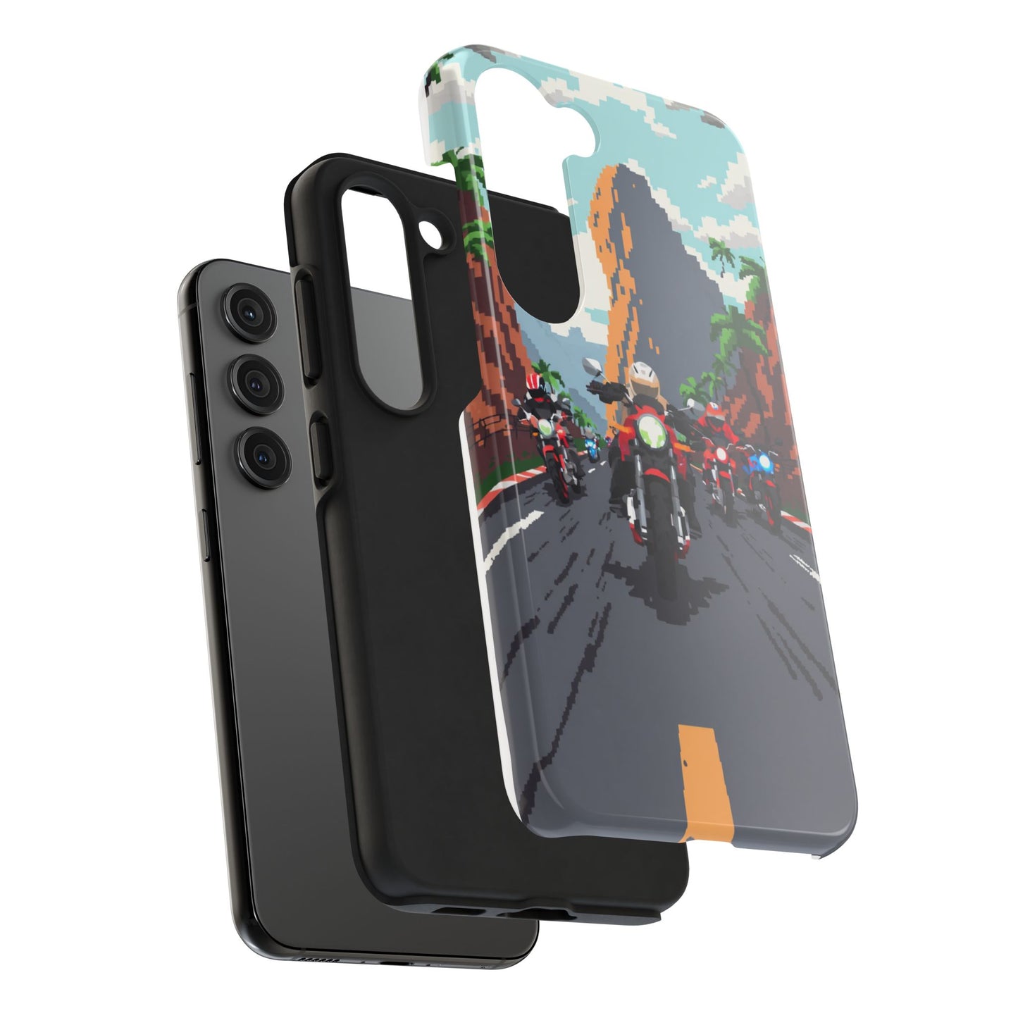 Retro Biker Tough Phone Case - Perfect for Motorcycle Lovers