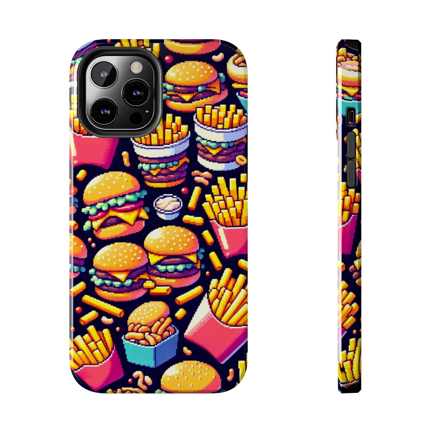 Retro Fast Food Phone Case - Tough and Durable - for iPhone