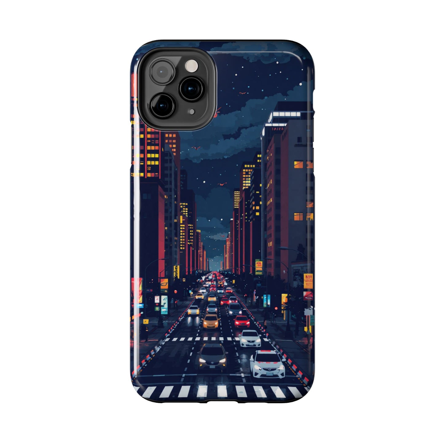 Urban Nightlife Tough Phone Case - Durable & Stylish Protection