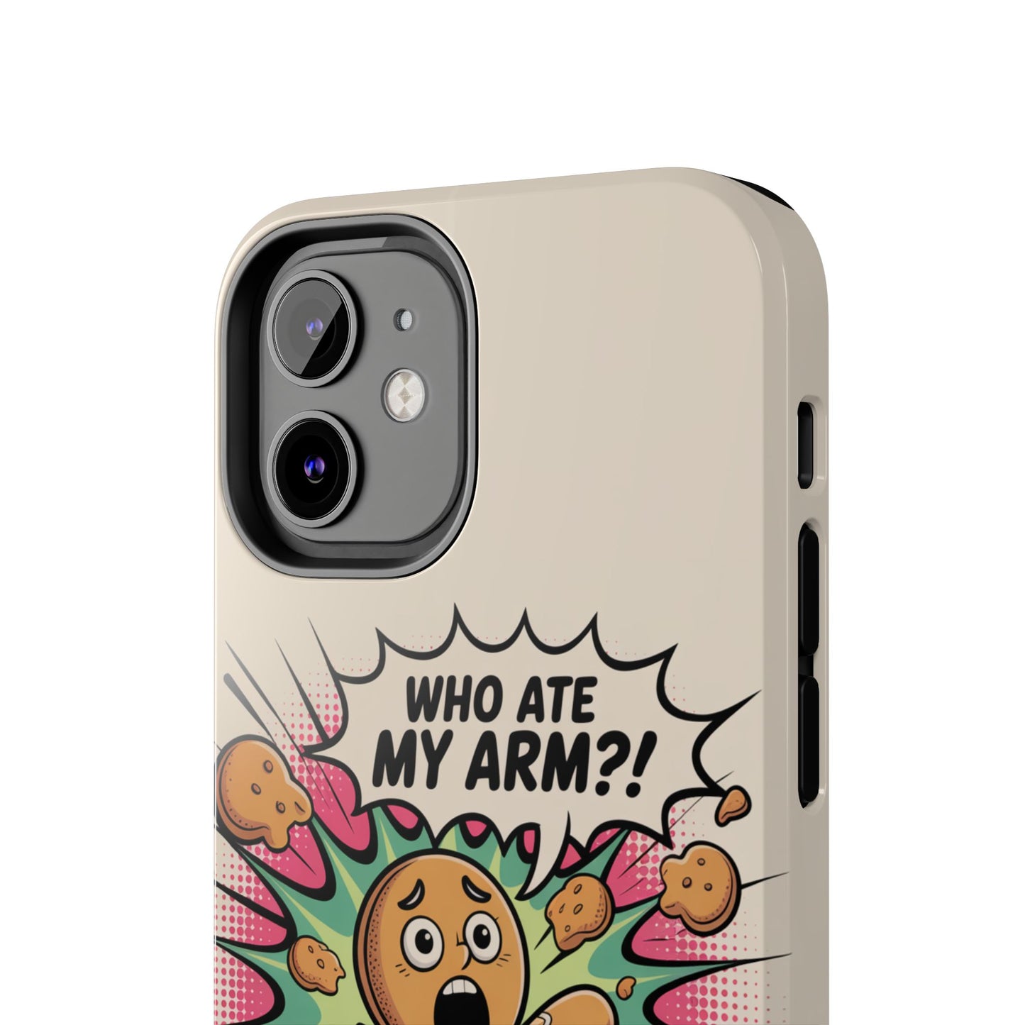 Funny Gingerbread Man Phone Case - Who Ate My Arm? Tough Protection