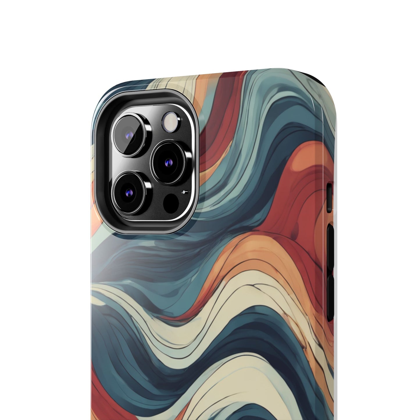 Abstract Wave Tough Phone Case | Stylish Protection for Daily Use - for iPhone