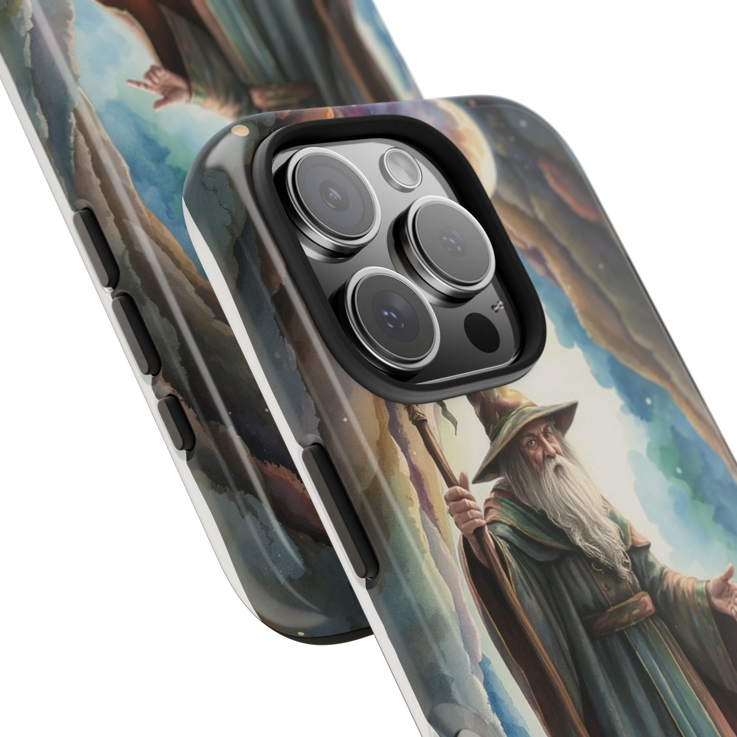 Magical Wizard Phone Case - Tough, Durable Phone Cover for Fantasy Lovers, Geek Gift, Unique Design, Celestial Phone Accessory