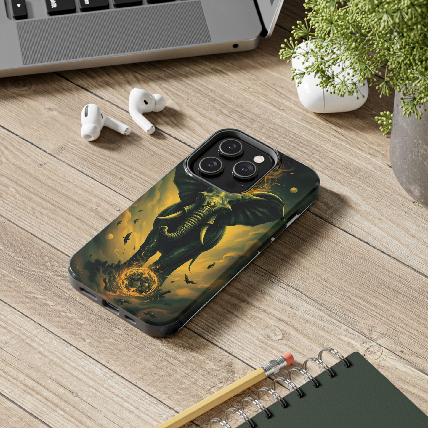 Majestic Elephant Clouds Tough Phone Case - Durable Protection with Bold Design - for iPhone