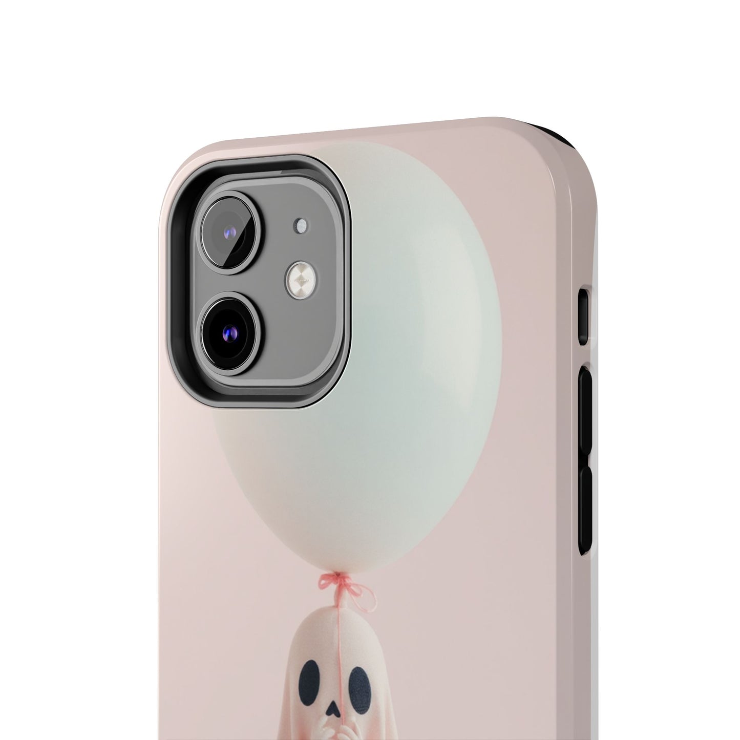 Cute Ghost Phone Case with Balloon - Tough Protection for Spooky Vibes