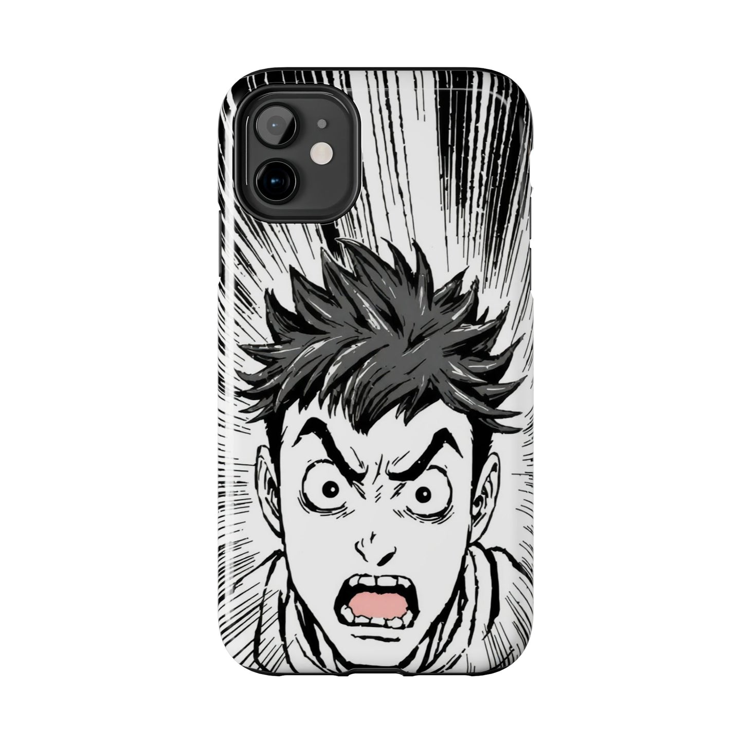 Intense Graphic Phone Case - Tough Design for Anime Fans