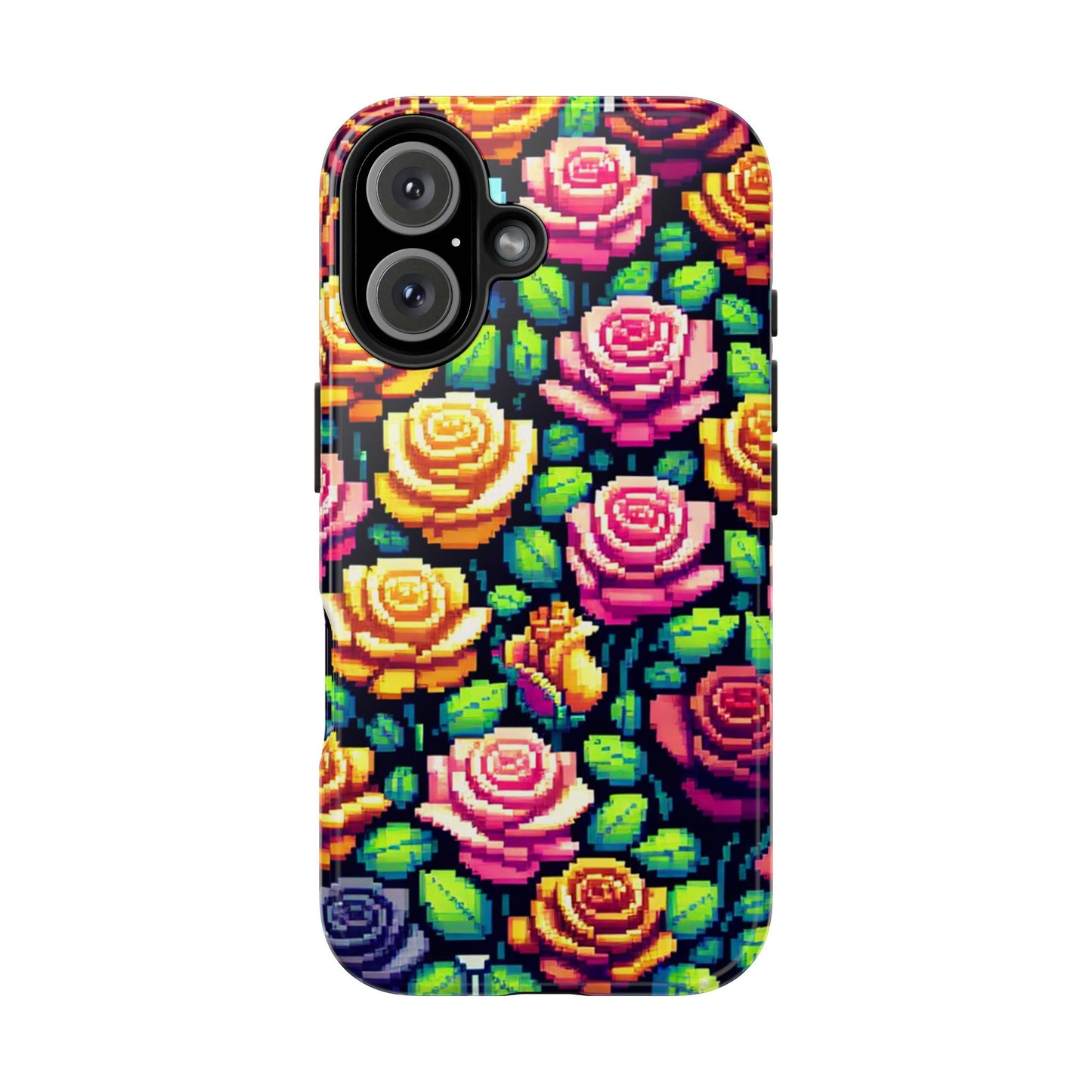 Vibrant Floral Tough Phone Case - Stylish Protection for Flower Lovers