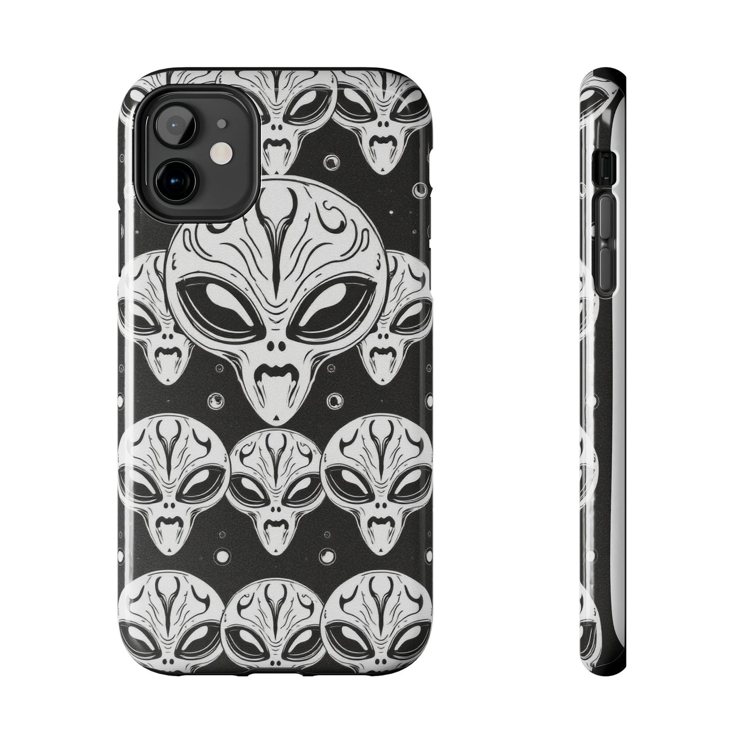 Alien Pattern Tough Phone Case - Durable Protection with Out-of-This-World Design