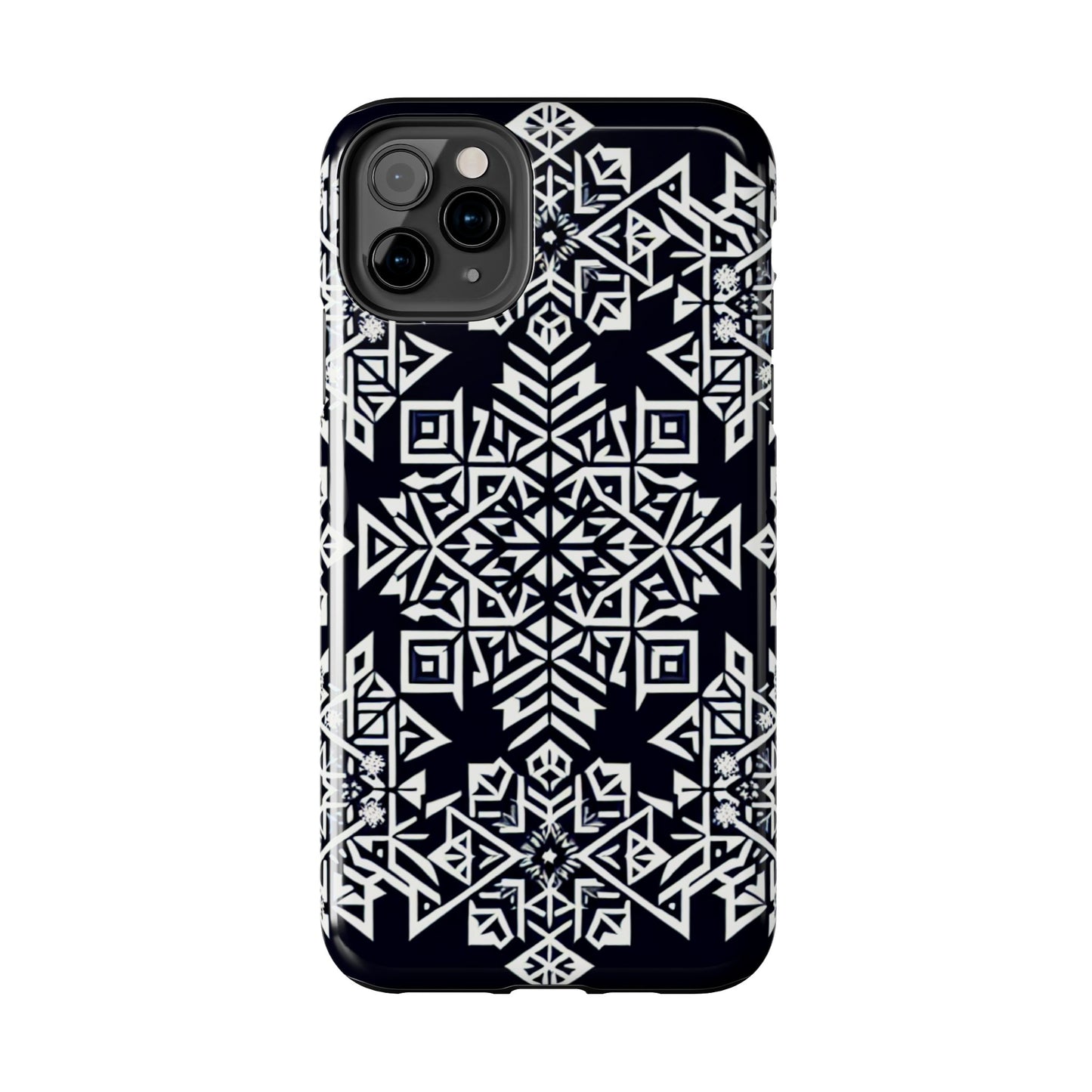 Winter Wonderland Tough Phone Case - Digital Snowflake - for iPhone