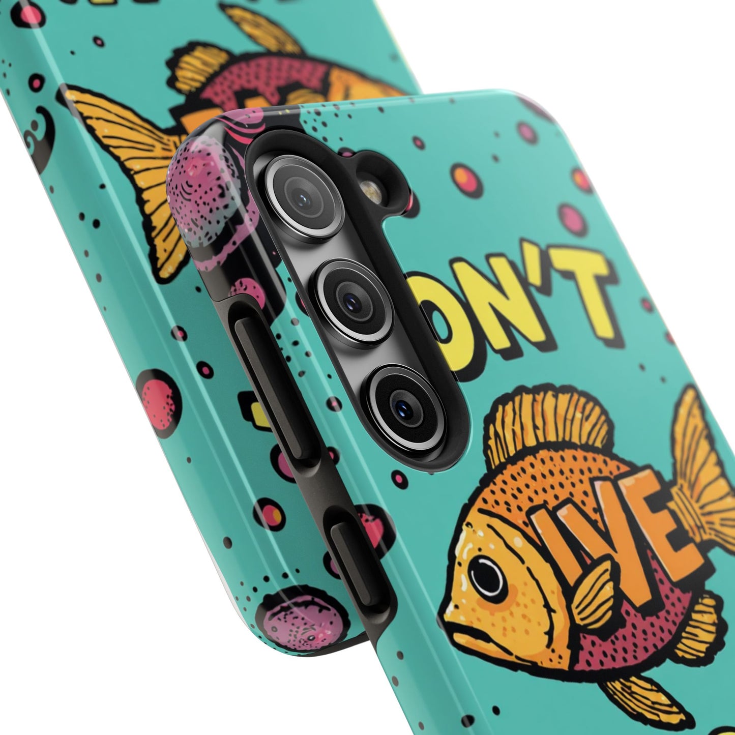 Catchy Fish-Themed Tough Phone Cases, Unique Gift for Fish Lovers, Durable Protection for Phones, Fun Aquatic Design, Ideal for Holidays