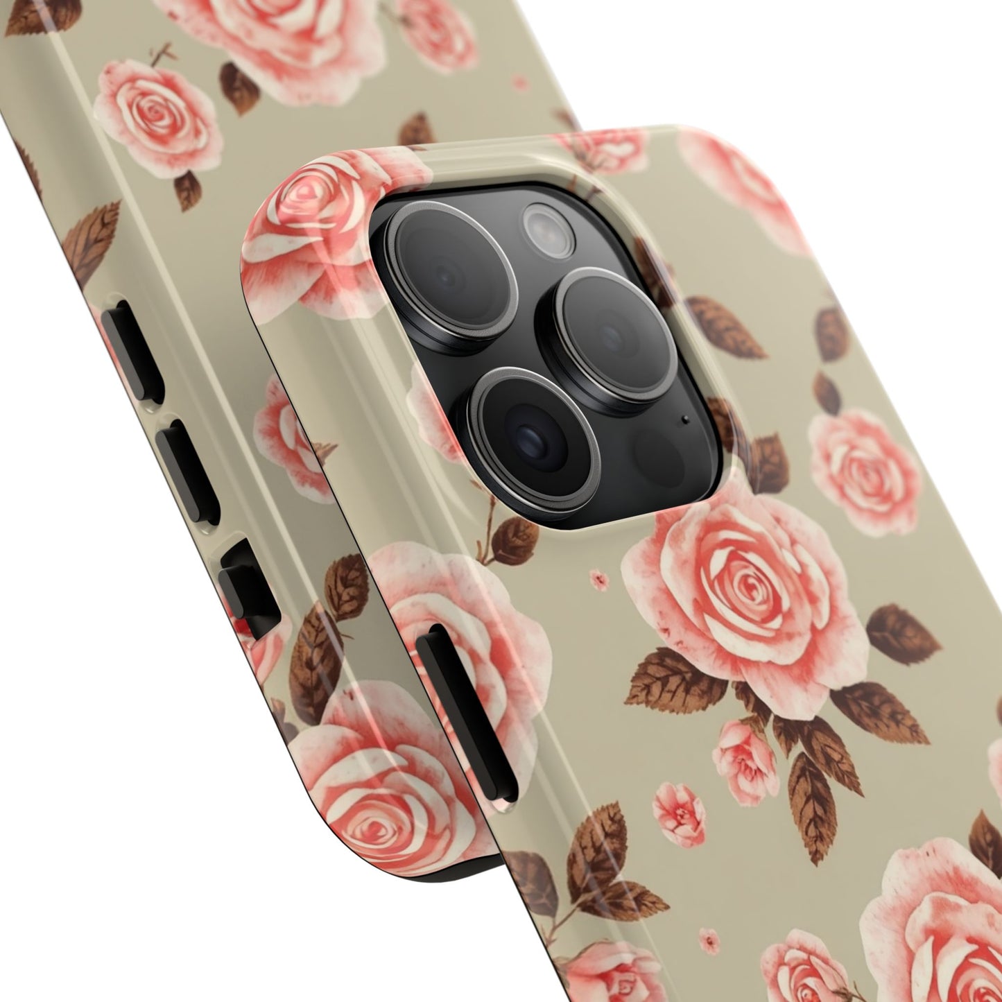 Elegant Floral Tough Phone Case for Stylish Protection - for iPhone