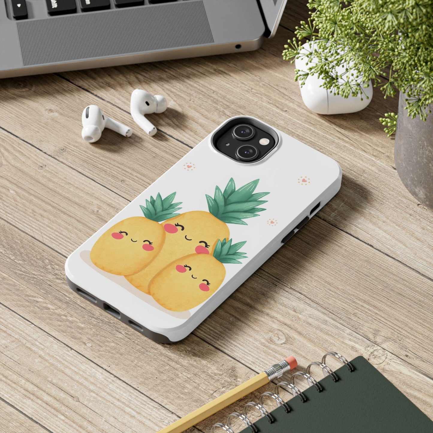 Cute Pineapple Tough Phone Cases | Fun Gift for Pineapple Lovers | Summer Vibes | Durable Phone Protection | Quirky Phone Accessory
