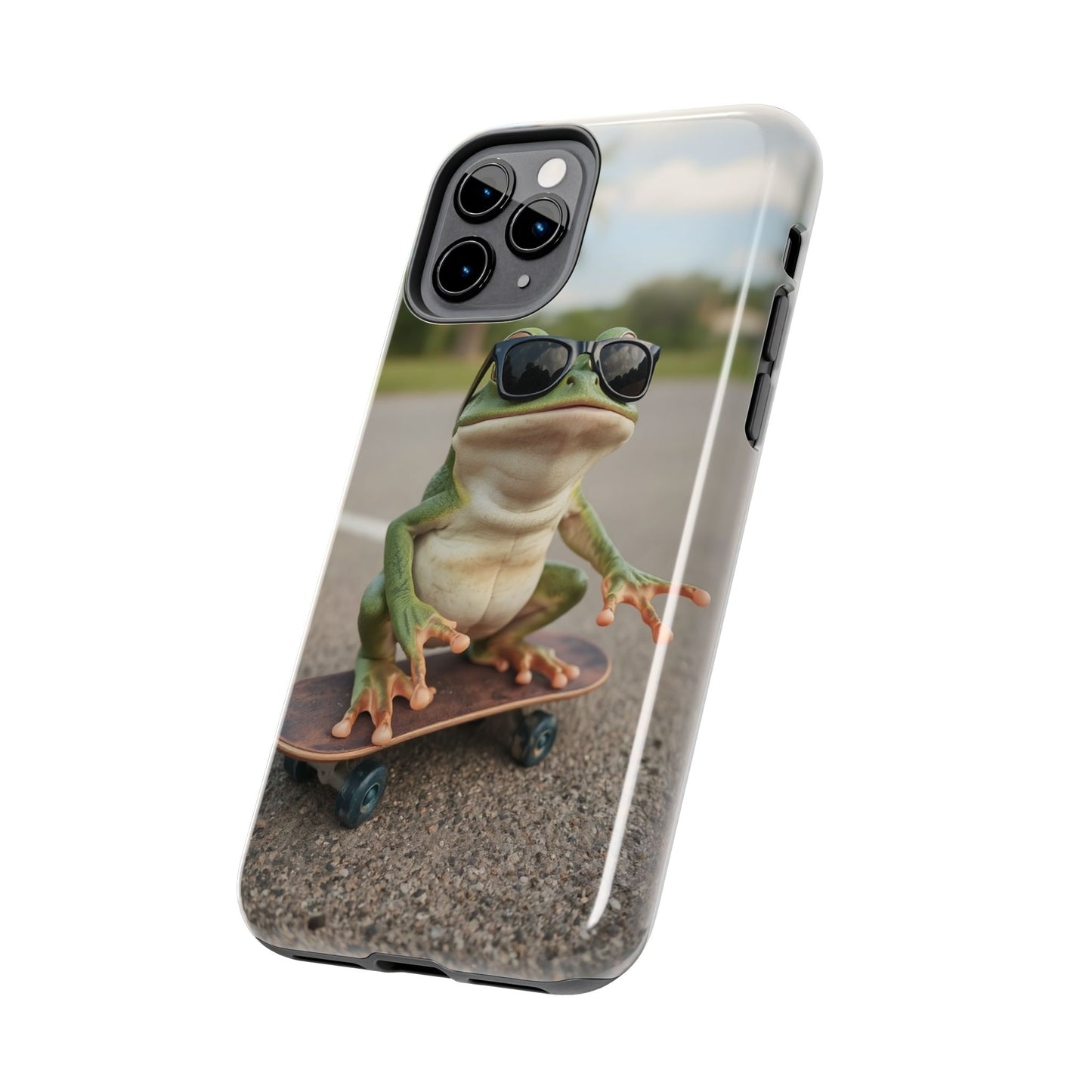 Cool Frog Skateboard Phone Case - Tough and Stylish Protection