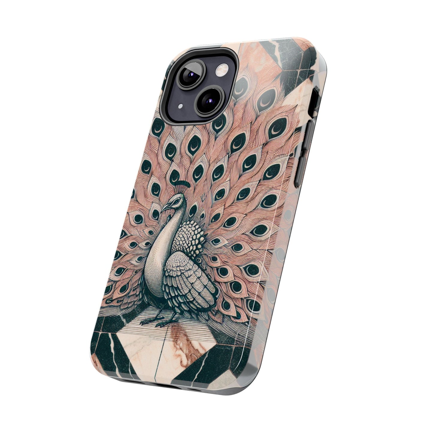 Peacock Tough Phone Case | Stylish & Durable Artwork - for iPhone