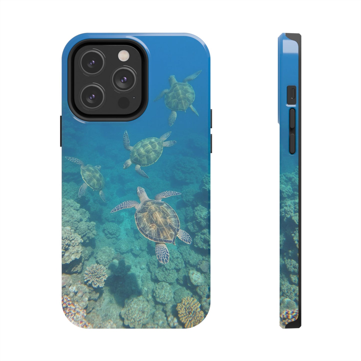 Ocean Turtle Tough Phone Cases - Durable Protection with Marine Art