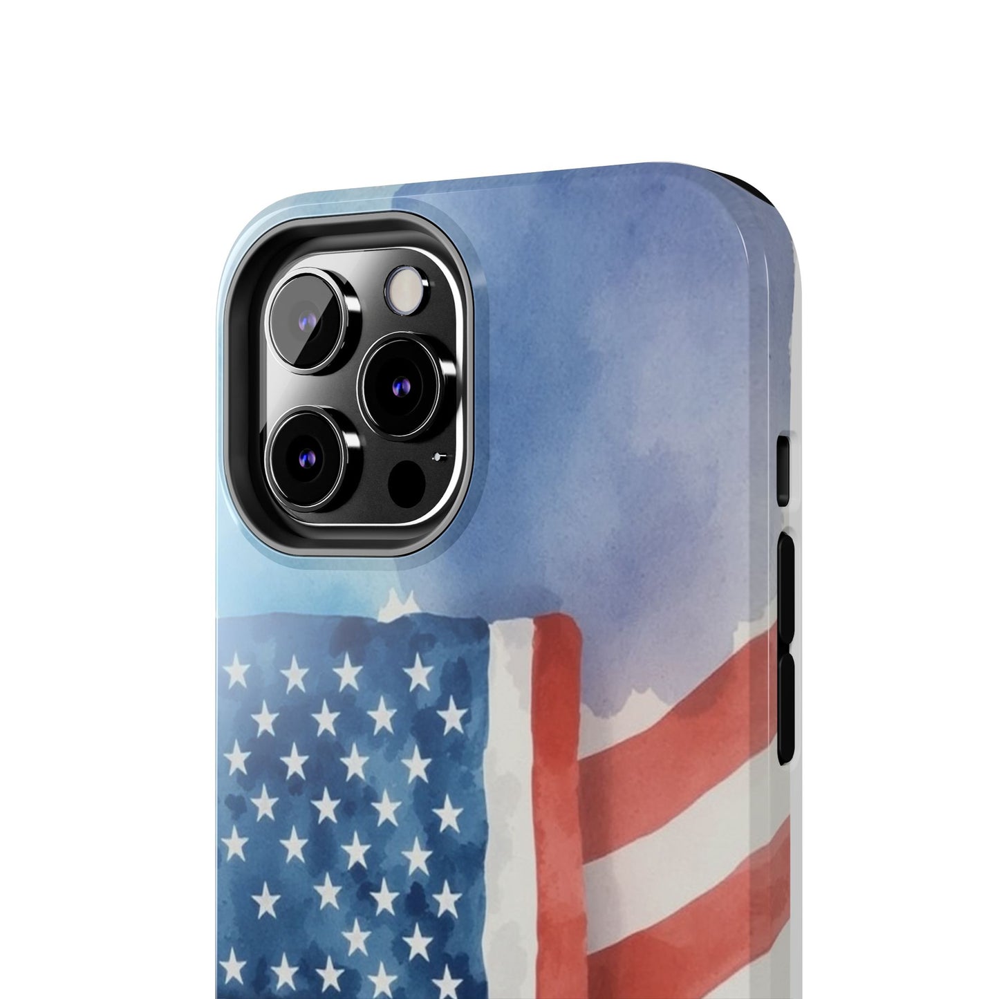 Abstract Watercolor American Flag Design - Tough Phone Case - for iPhone