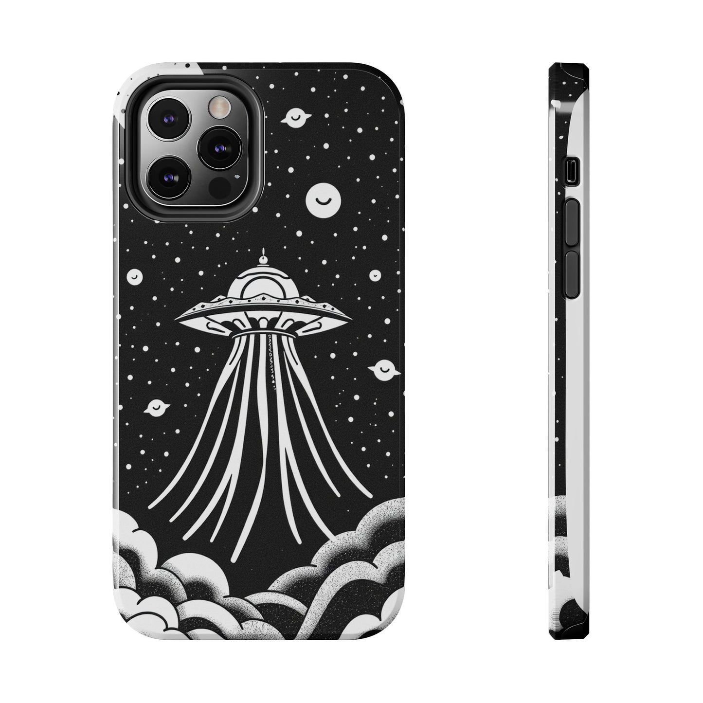 Galaxy UFO Tough Phone Case - Durable Protection with Unique Space Design