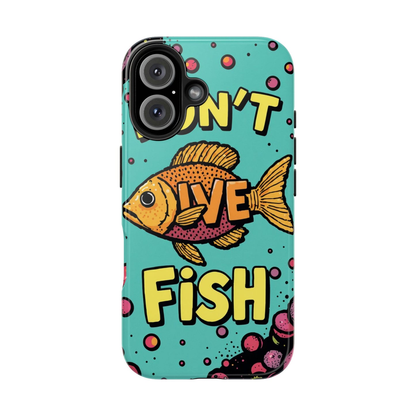 Catchy Fish-Themed Tough Phone Cases, Unique Gift for Fish Lovers, Durable Protection for Phones, Fun Aquatic Design, Ideal for Holidays