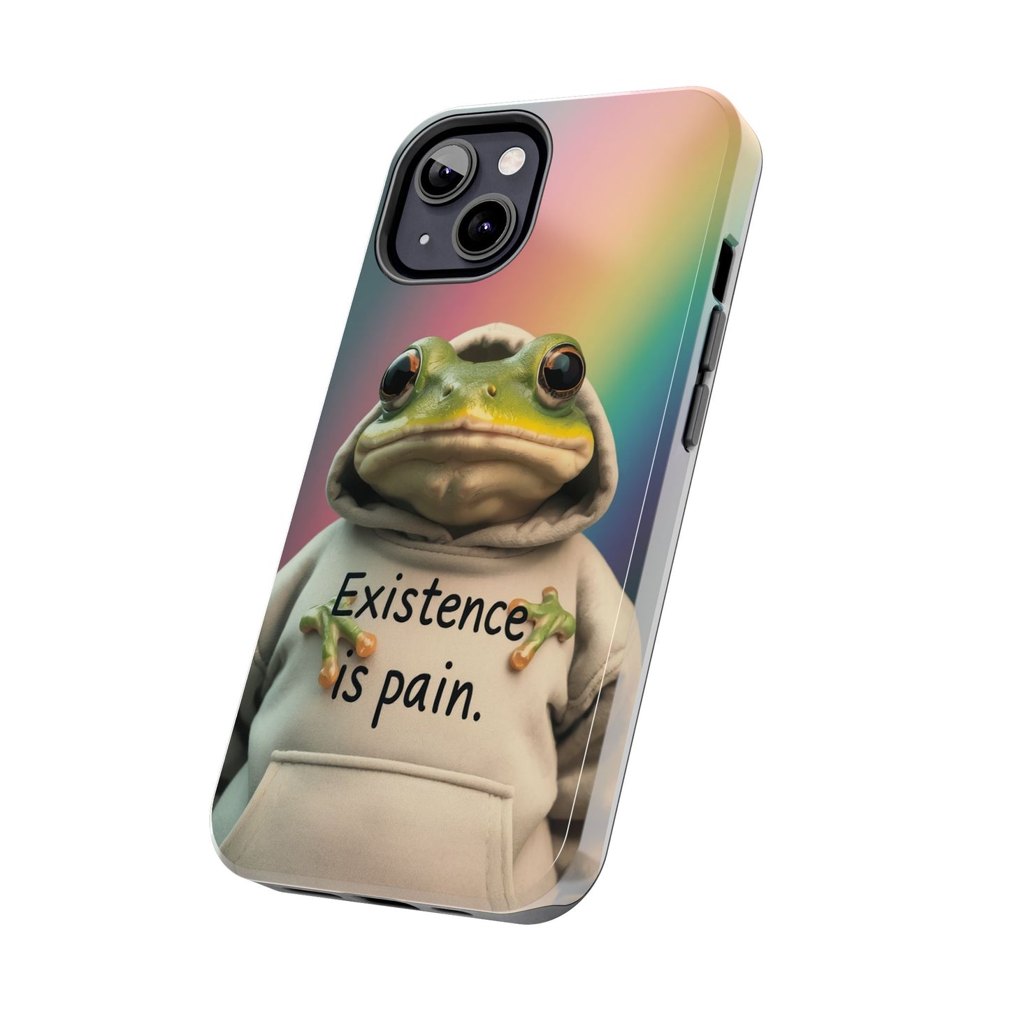 Existence is Pain Frog Phone Case - Tough & Stylish