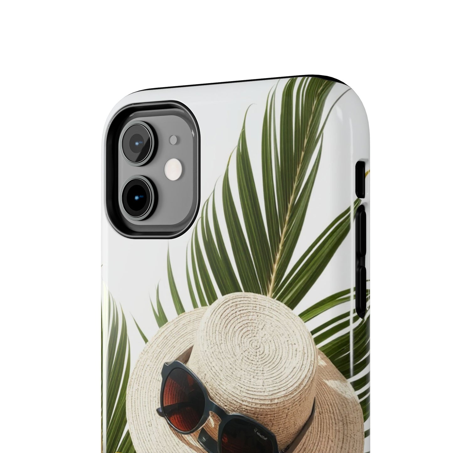 Tropical Phone Case - Summer Vibes with Hat & Sunglasses Design