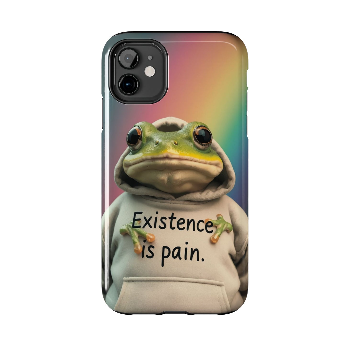 Existence is Pain Frog Phone Case - Tough & Stylish