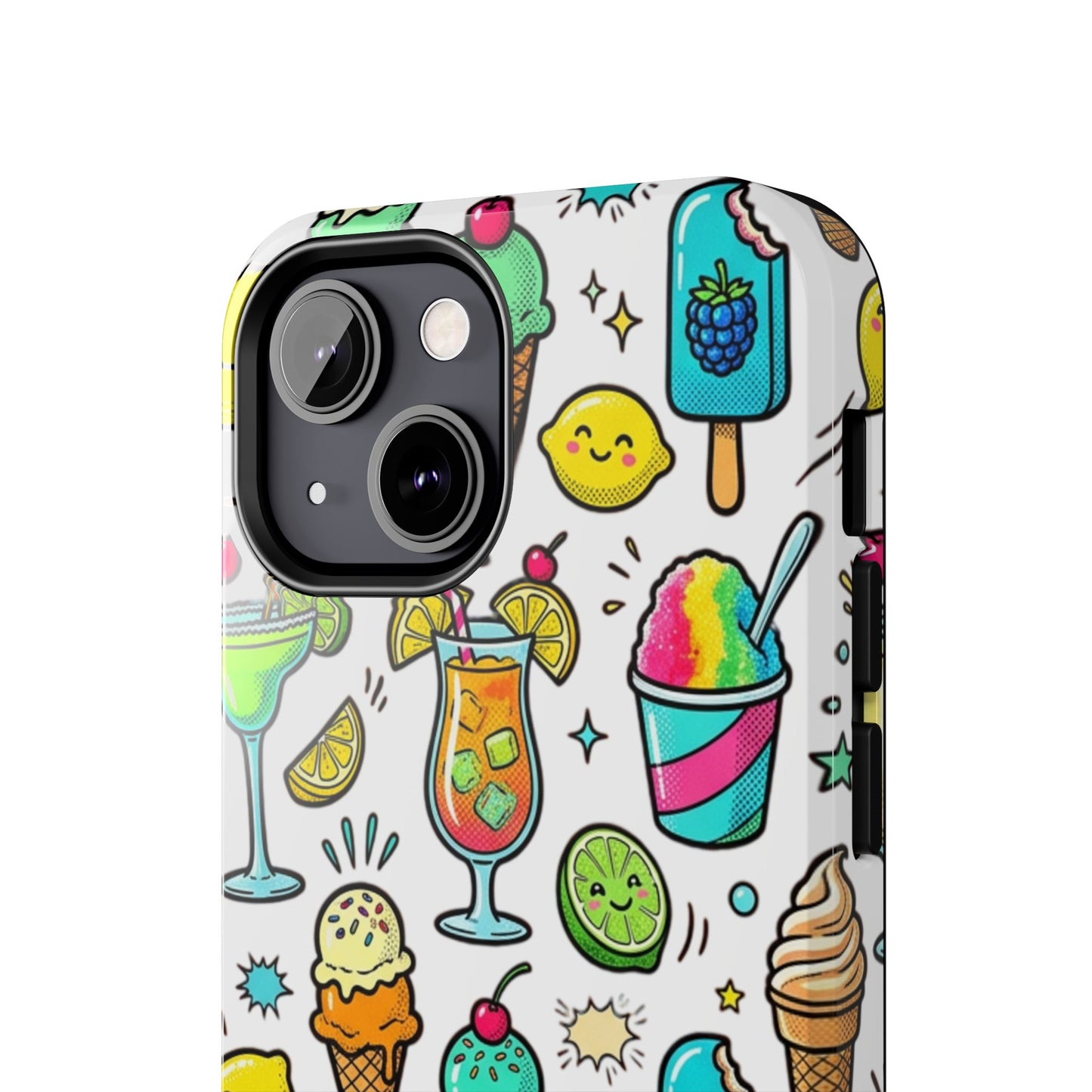 Tough Phone Case — Summer Ice Cream & Cocktails Pattern