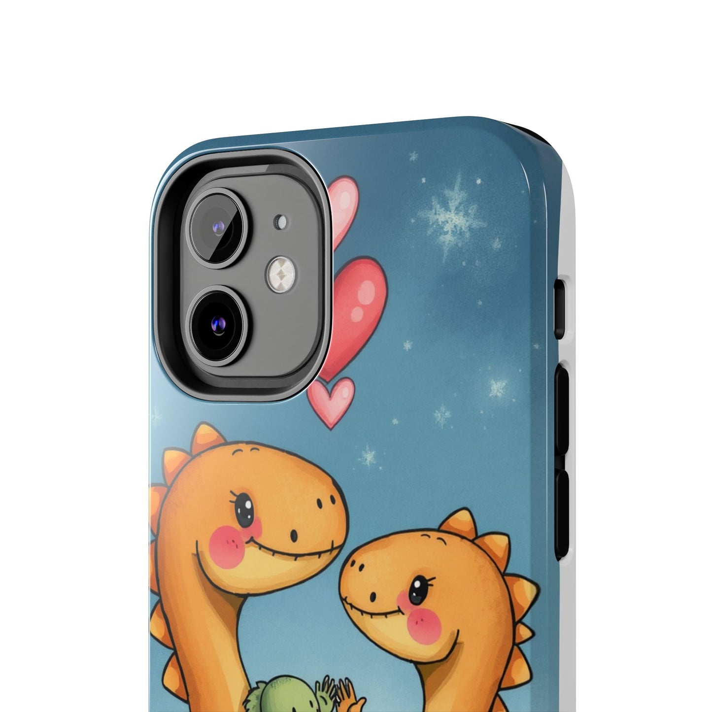 Dino Love Tough Phone Case - Cute & Durable Design for Kids & Parents