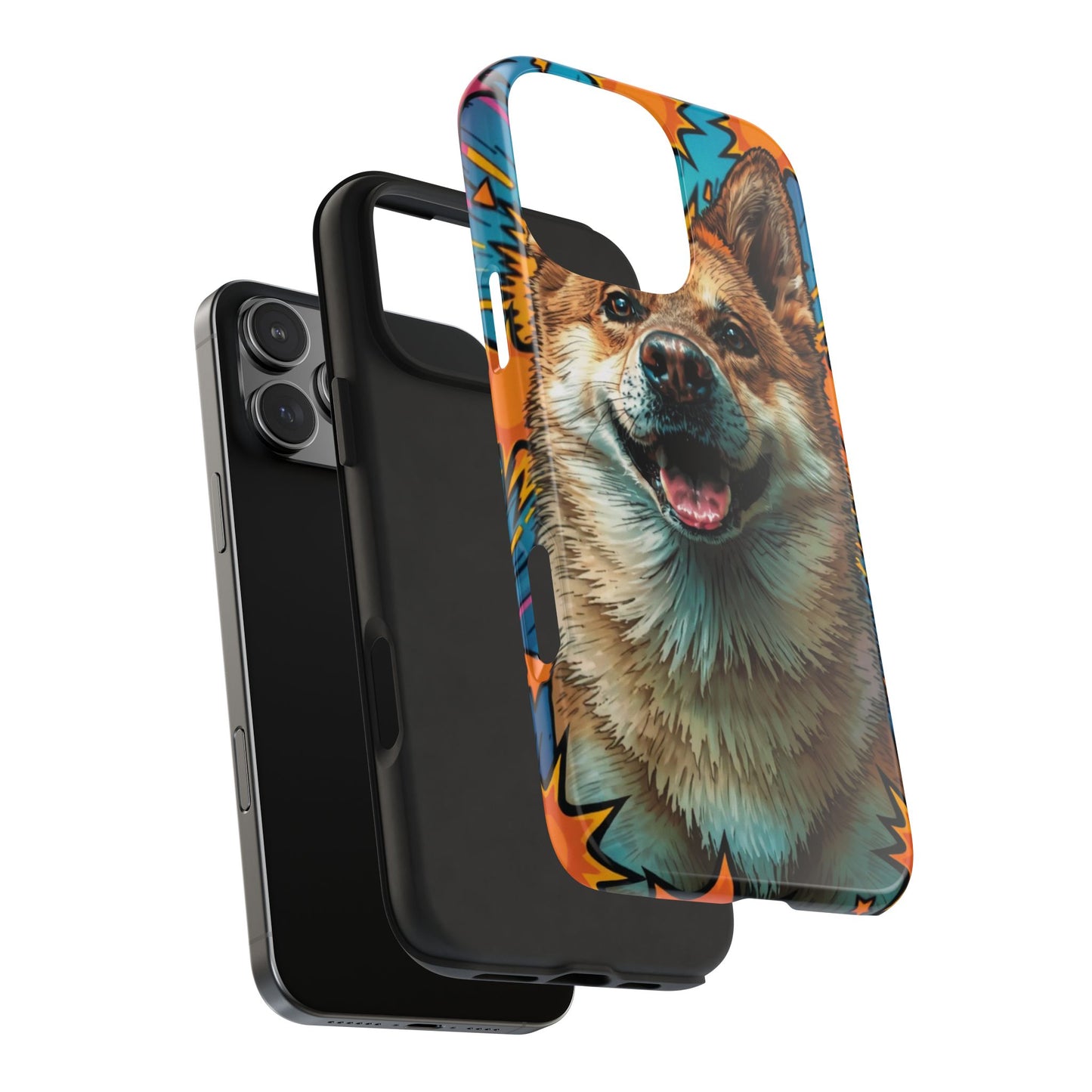 Vibrant Corgi Tough Phone Case - Fun Design for Pet Lovers