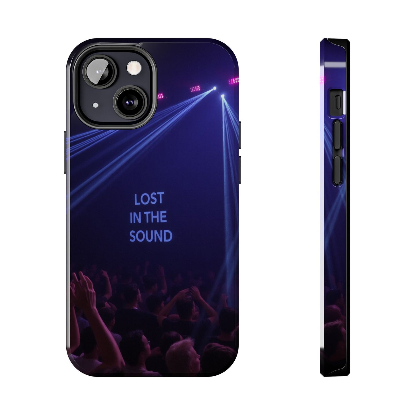 Vibrant Tough Phone Case - 'Lost in the Sound' Design for Music Lovers