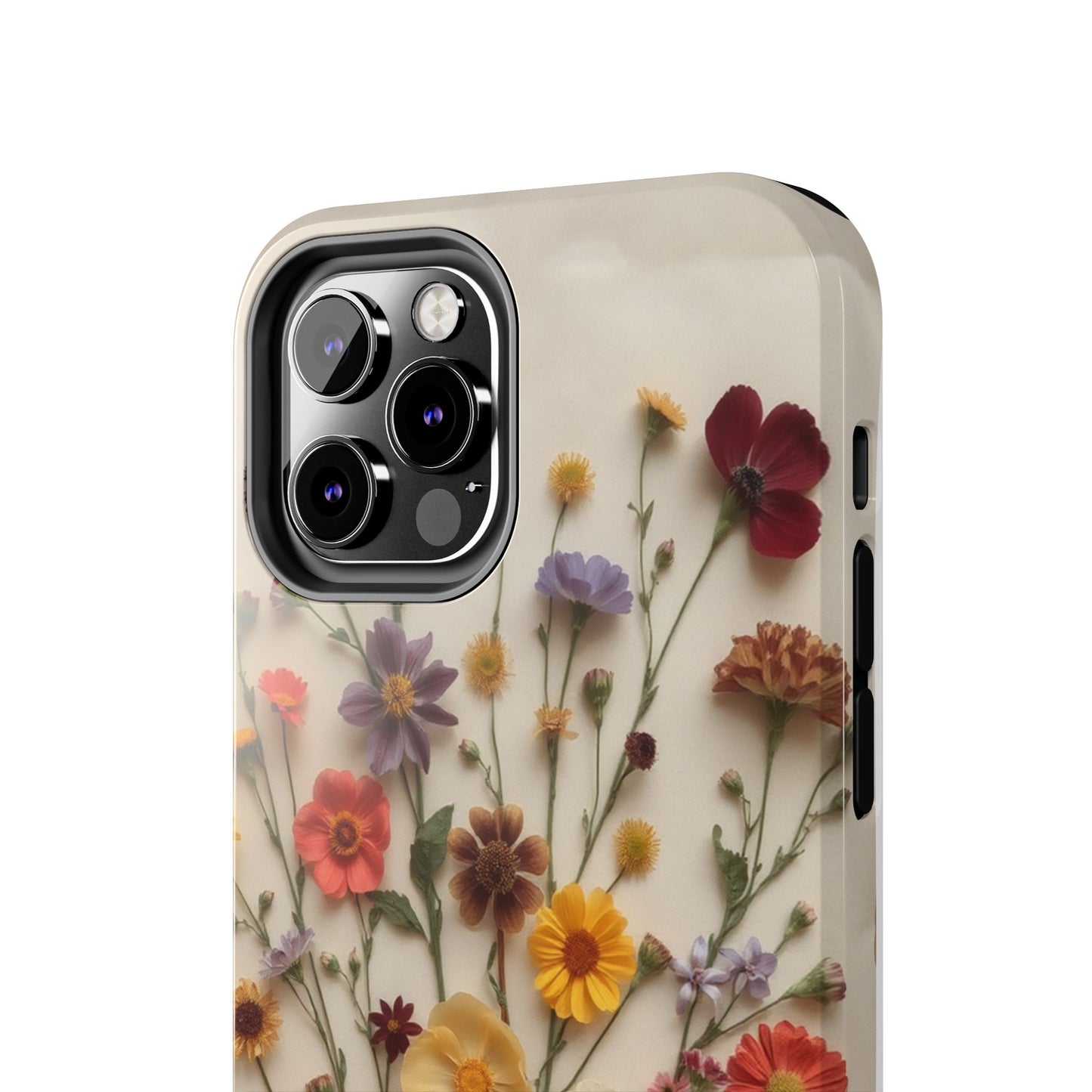 Floral Tough Phone Case - Durable Protection with Nature-Inspired Design