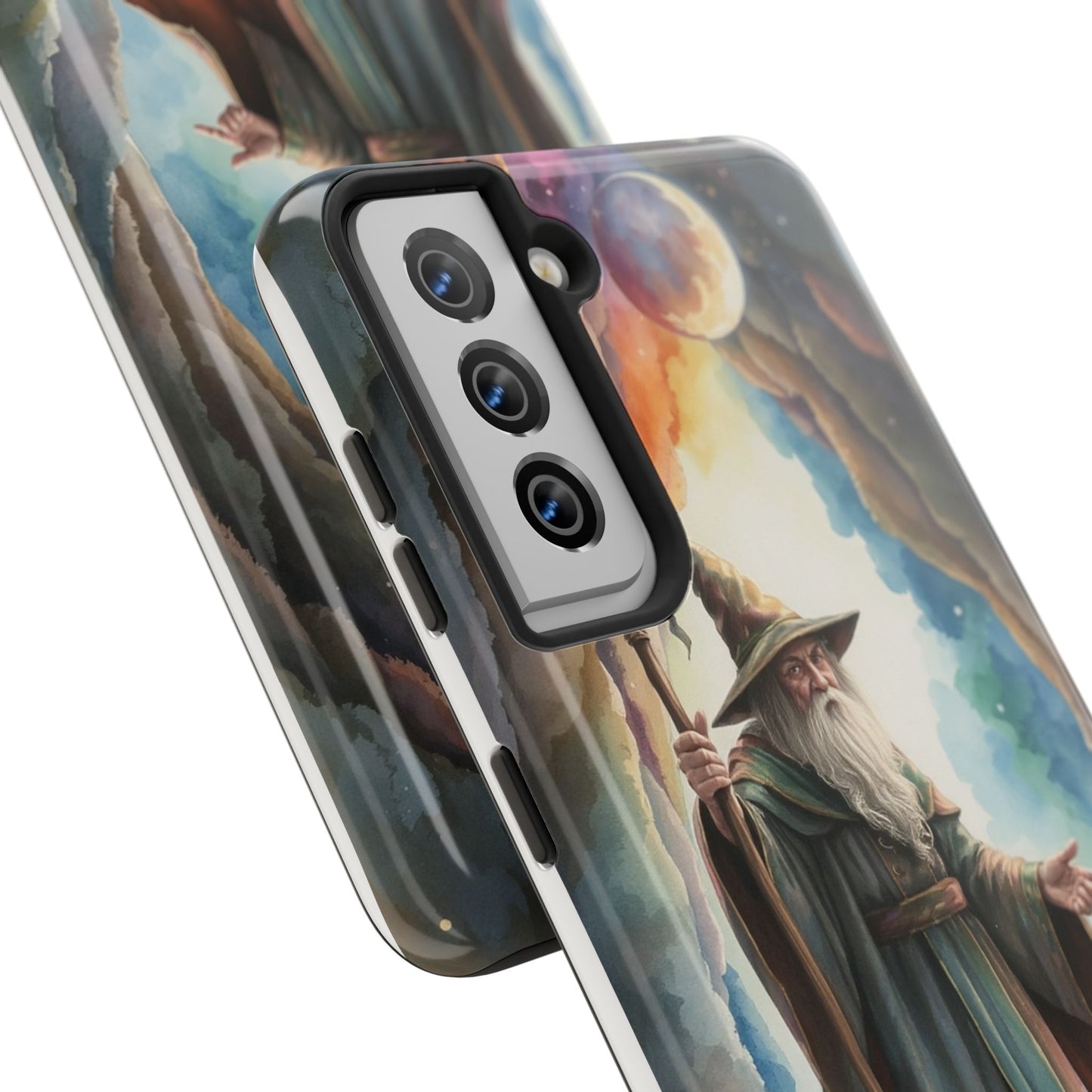 Magical Wizard Phone Case - Tough, Durable Phone Cover for Fantasy Lovers, Geek Gift, Unique Design, Celestial Phone Accessory