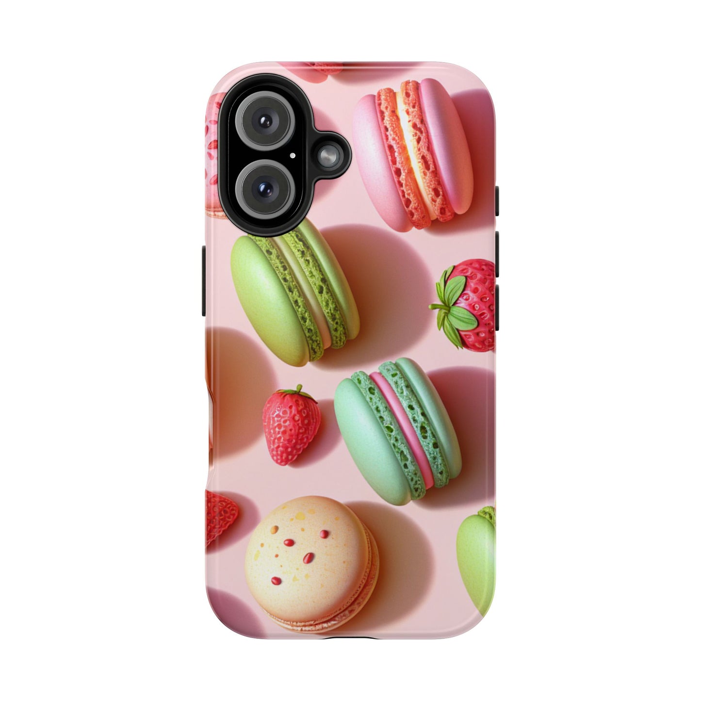 Macaron-Inspired Tough Phone Cases - Colorful Sweet Design - for iPhone