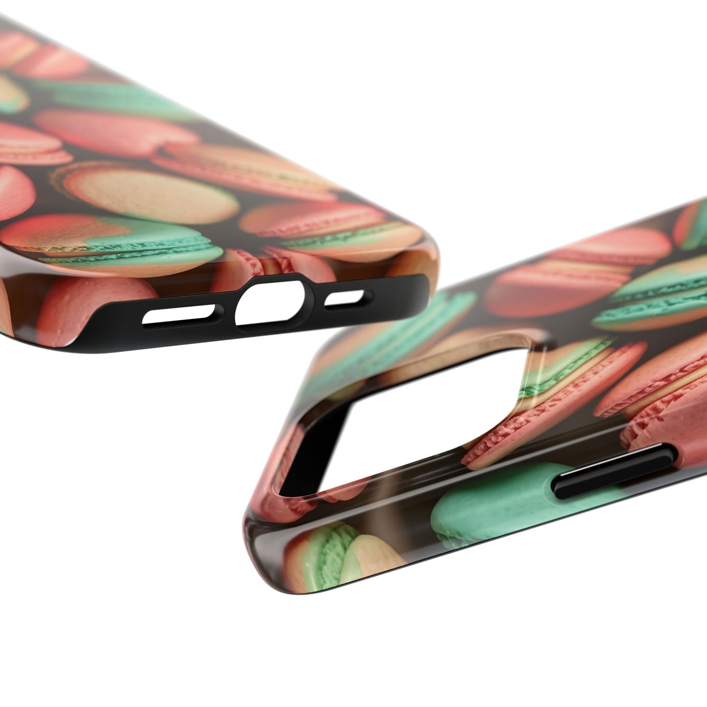 Colorful Tasty Macarons Tough Phone Case - Durable Protection with Sweet Aesthetic - for iPhone
