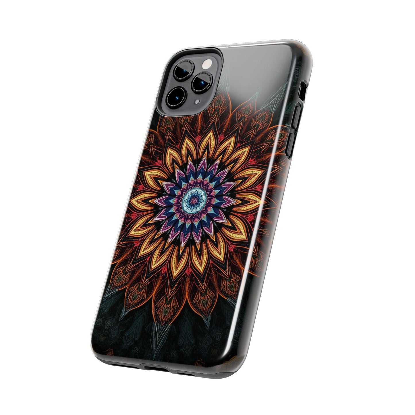Mystic Mandala Tough Phone Case - Durable Protection with Artistic Design - for iPhone