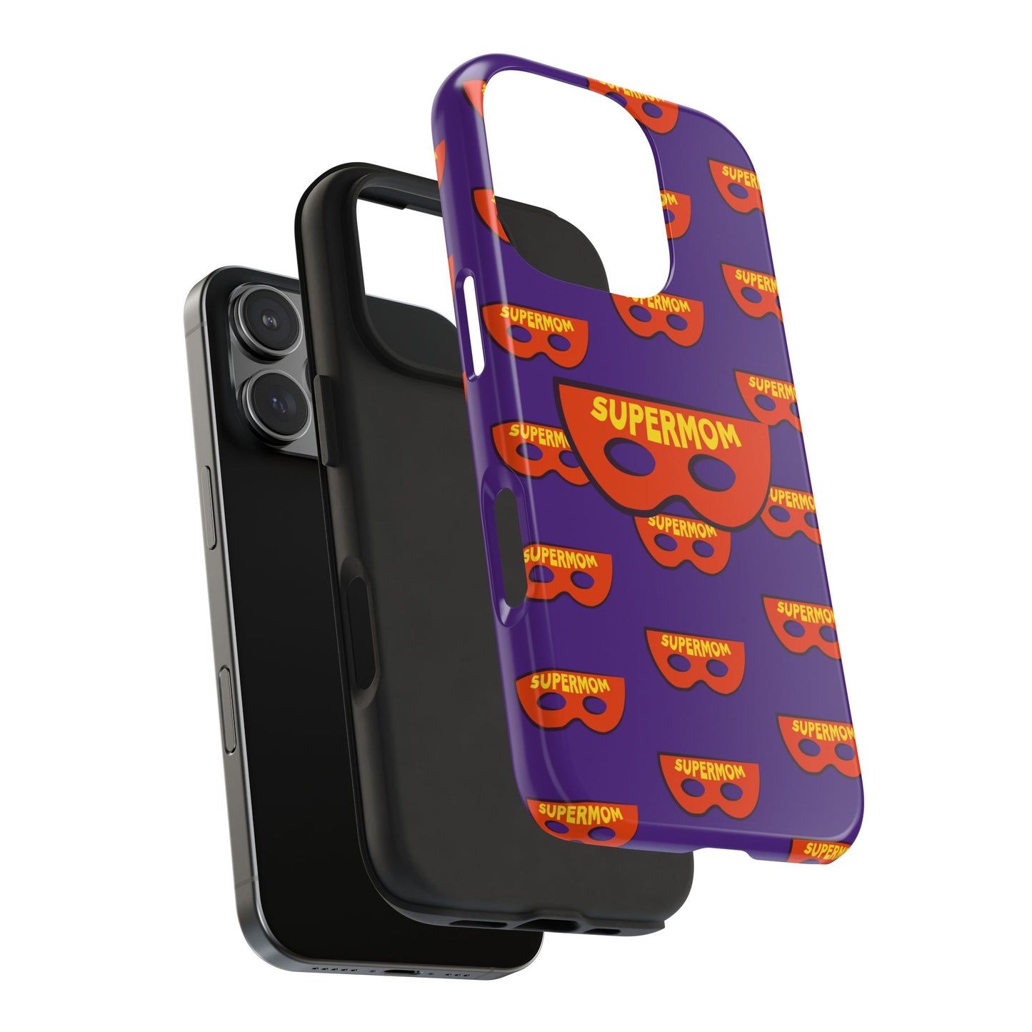 Supermom Tough Phone Case - Durable Protection with Fun Design - for iPhone