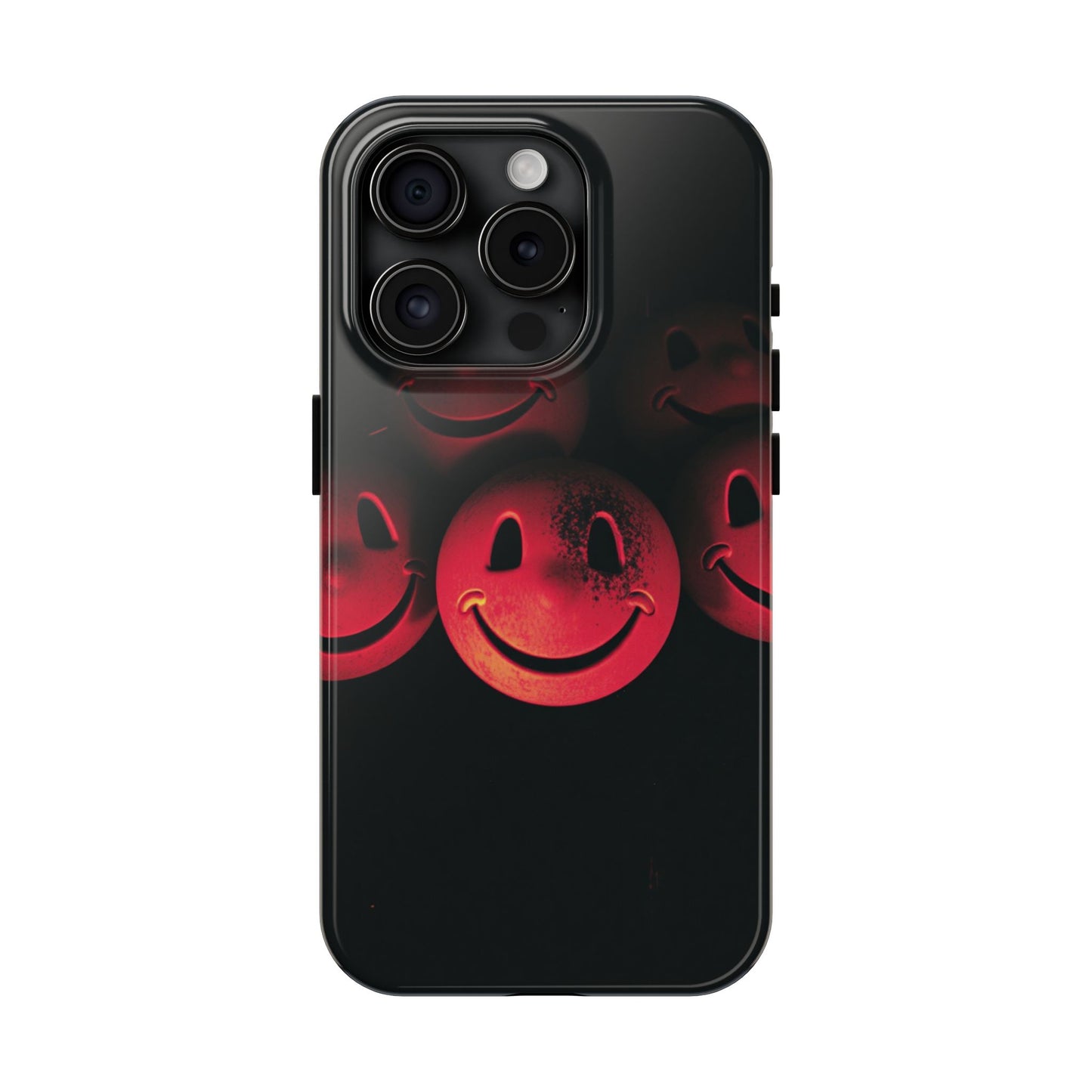 Smiley Face Tough Phone Case - Durable Protection with Fun Design