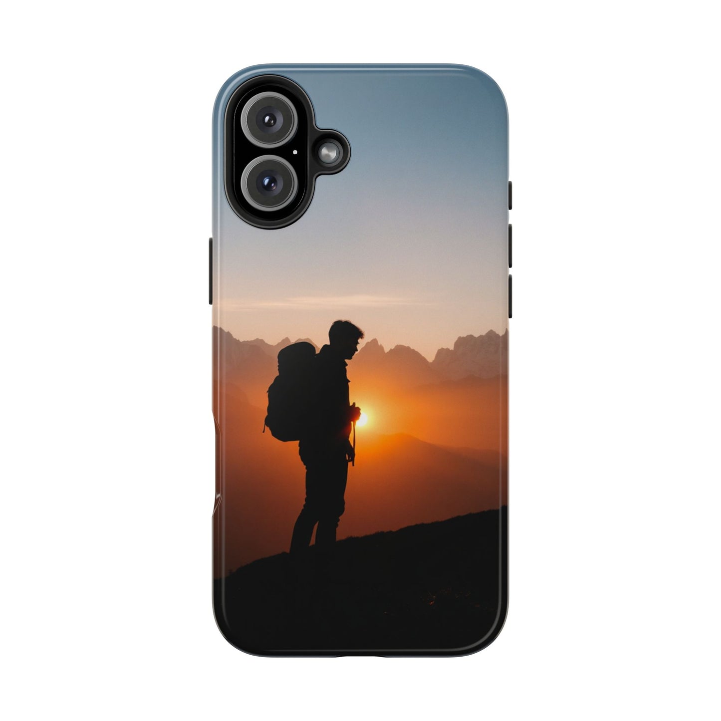 Explorer Adventure Sunset Mountain iPhone Case