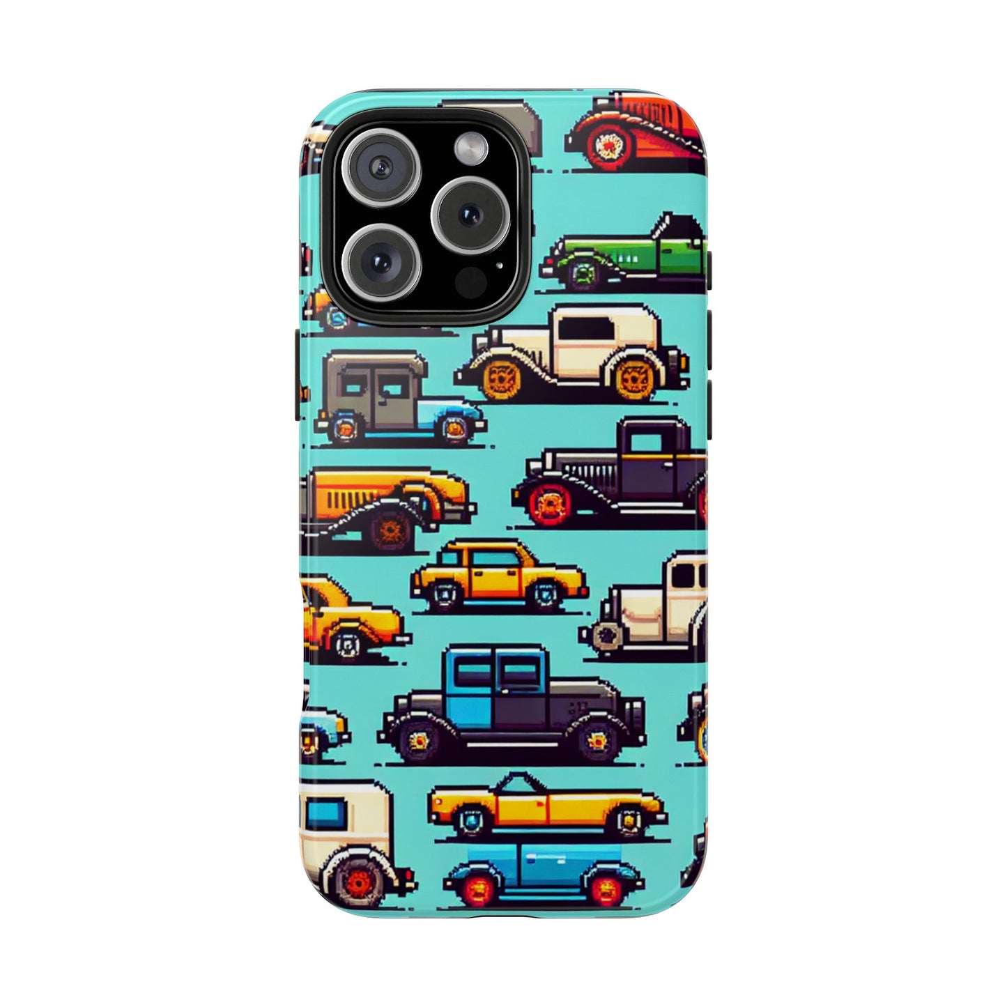 Retro Car Pixel Art Tough Phone Case - Durable & Stylish Protection - for iPhone