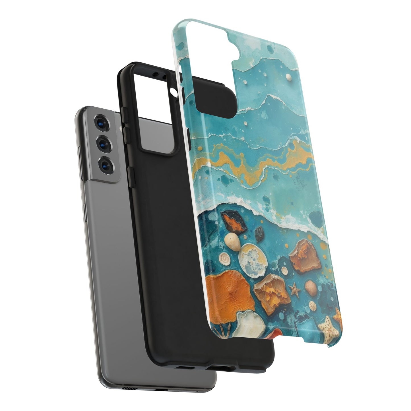 Ocean-Inspired Tough Phone Cases - Coastal Beach Vibe, Easy Accessory for Beach Lovers