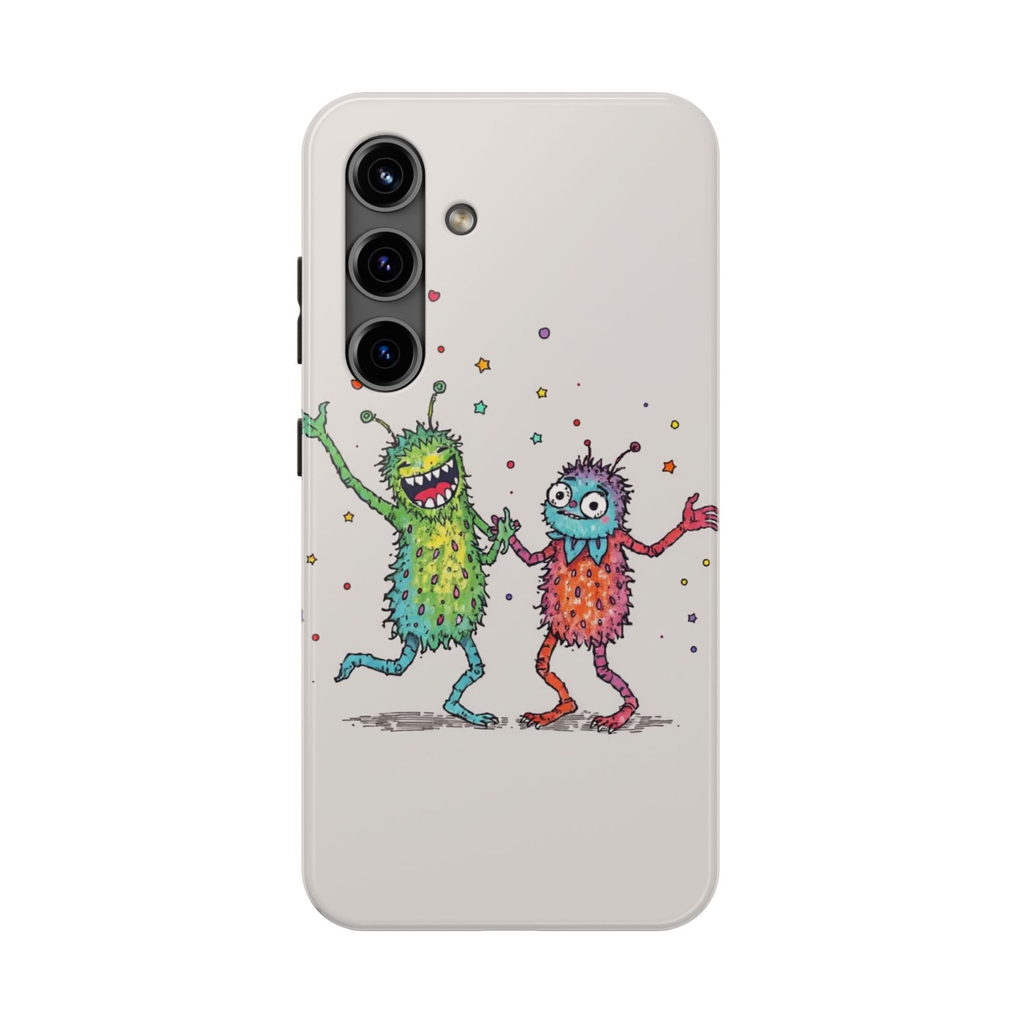 Colorful Monster Tough Phone Case - Fun and Playful Design